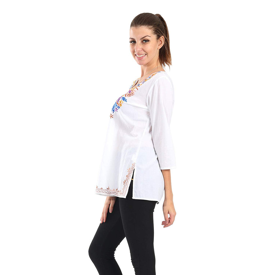 Village Venture- Blusa Casual Bordada 20166