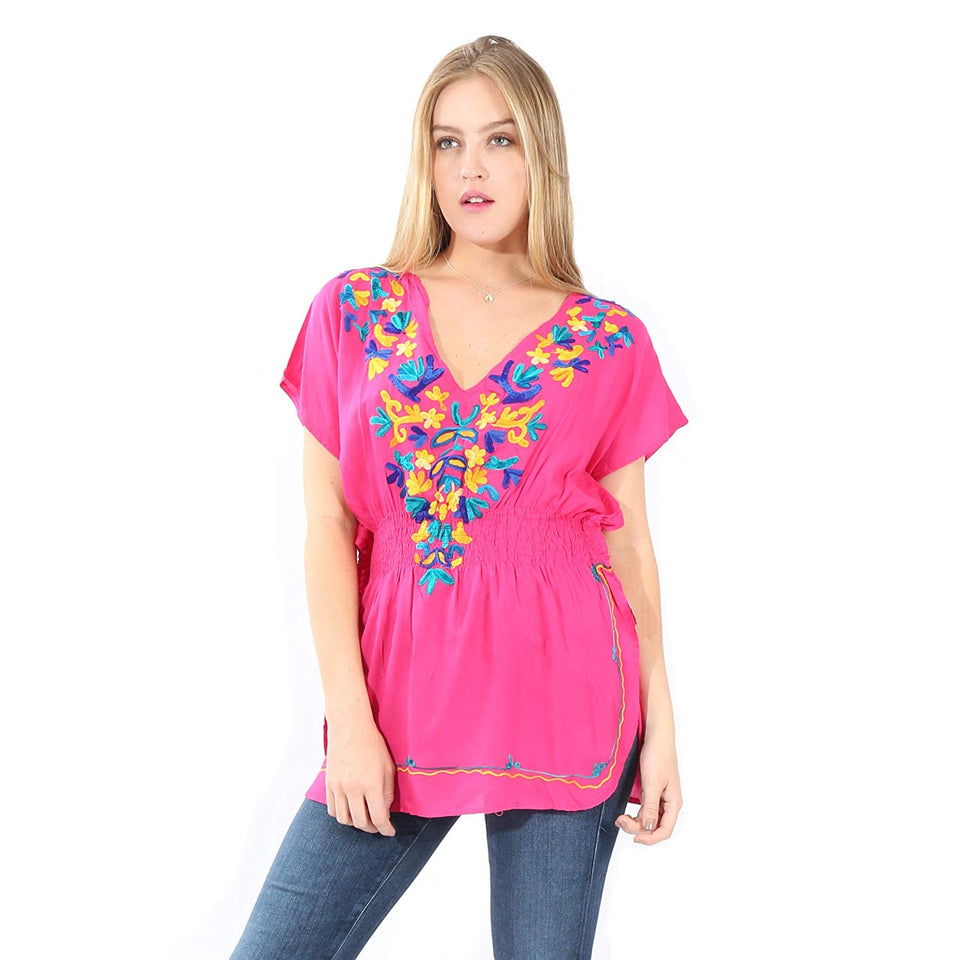 Village Venture- Blusa Casual Bordada 20109K