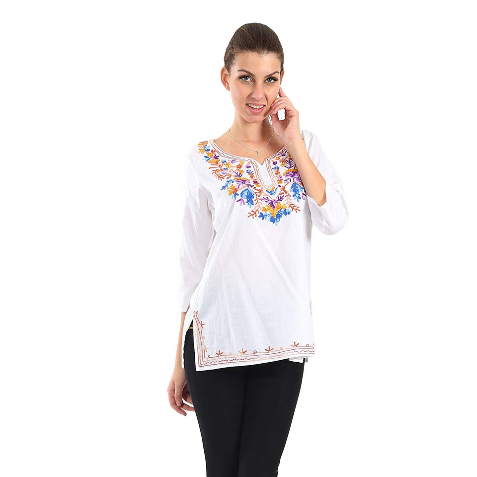 Village Venture- Blusa Casual Bordada 20166