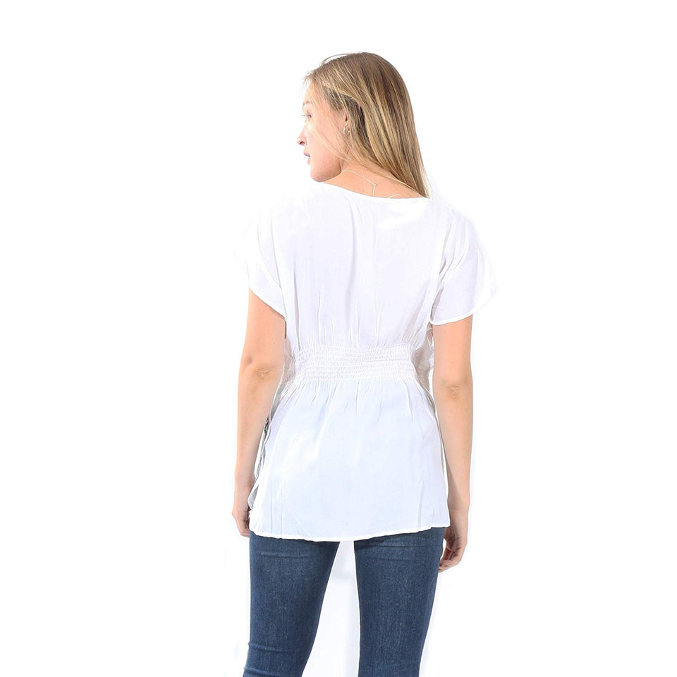 Village Venture- Blusa Casual Bordada 20109K