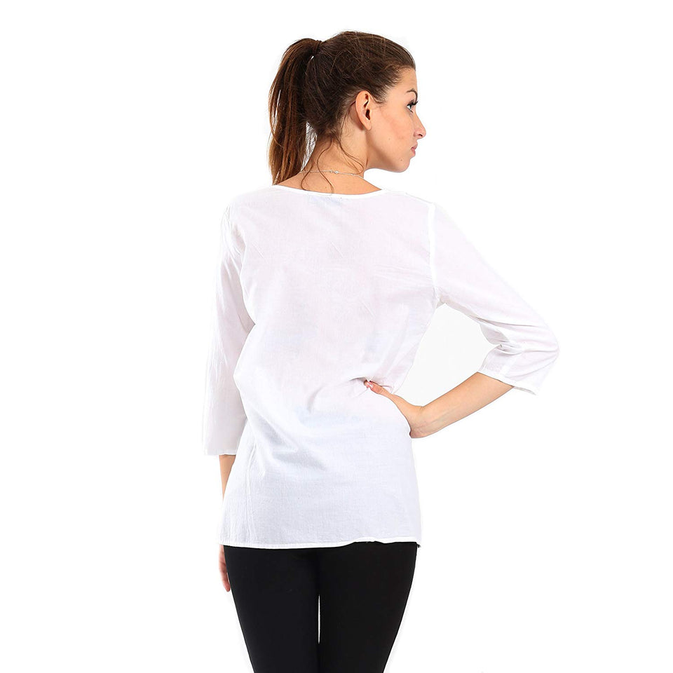 Village Venture- Blusa Casual Bordada 20166