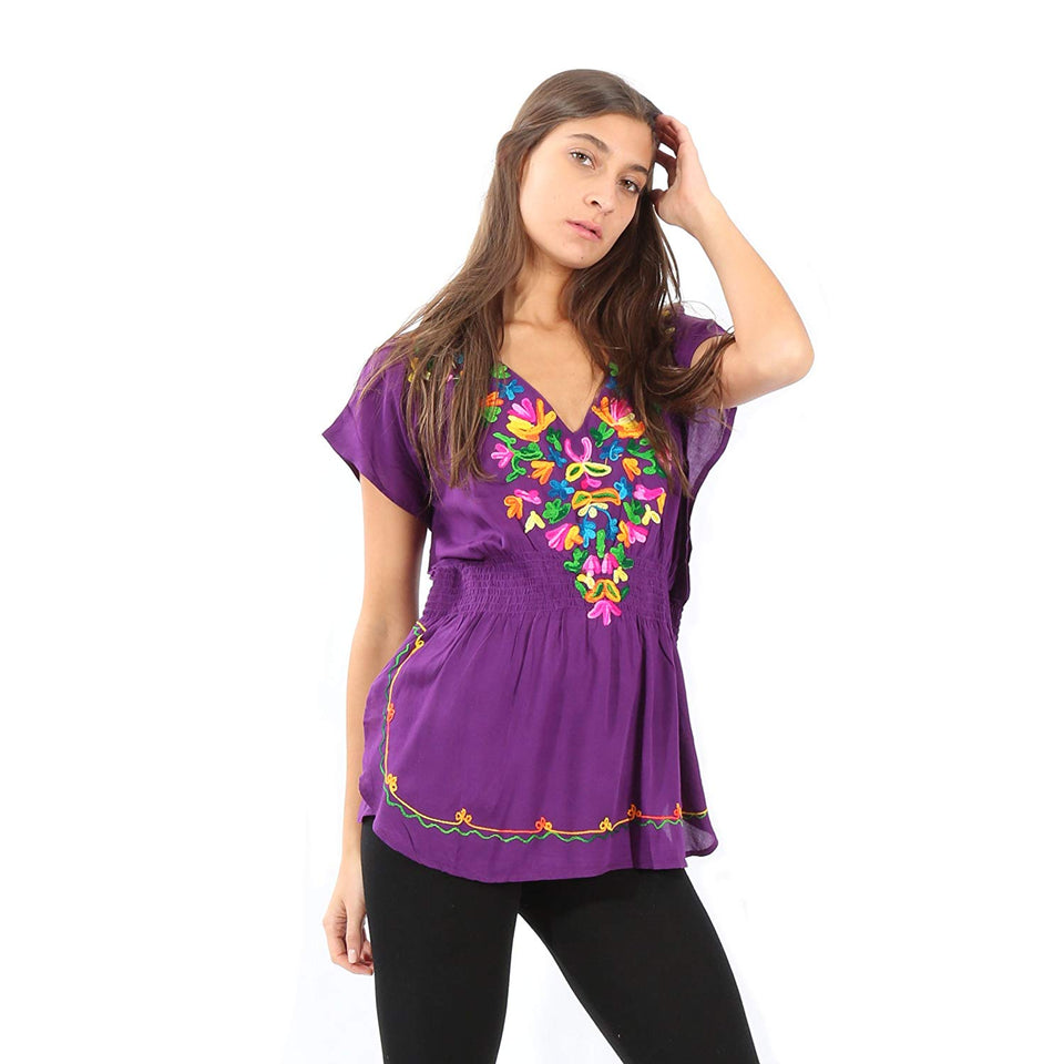 Village Venture- Blusa Casual Bordada 20109K