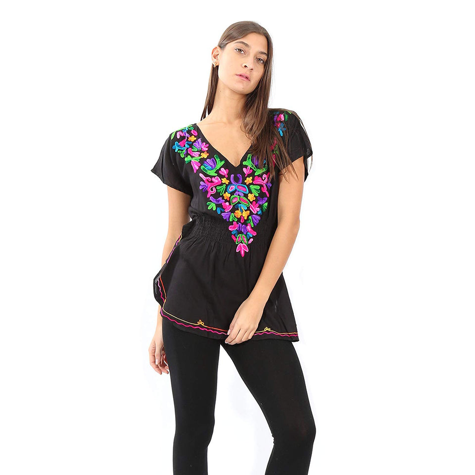 Village Venture- Blusa Casual Bordada 20109K
