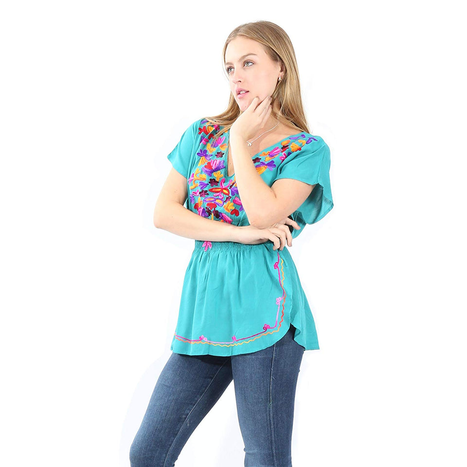 Village Venture- Blusa Casual Bordada 20109K