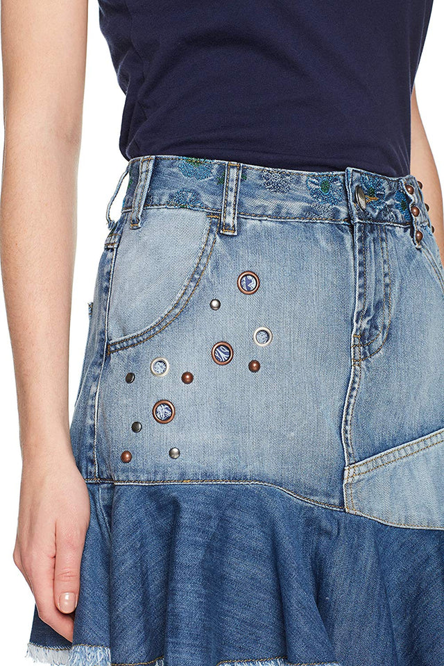 Desigual Eleni - Falda Vaquera para Mujer